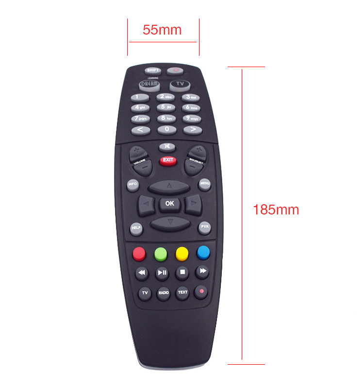 185*55*40mm Infrared TV Remote Control 43 keys For Set Top Box / Television