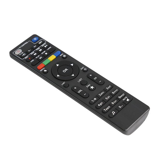433 MHz Android Set Top Box Remote Control 10m Rubber keypad
