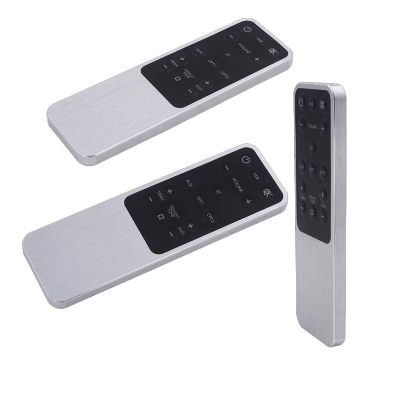 Silver Metal Remote Control 6 Keys For Speaker / Audio Device