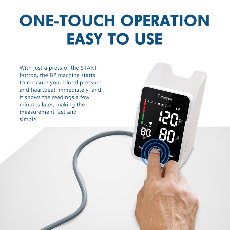 CE ISO Approved OEM Portable Automatic Electronic BP Machine Voice Broadcasting Digital Upper Arm Blood Pressure Monitor