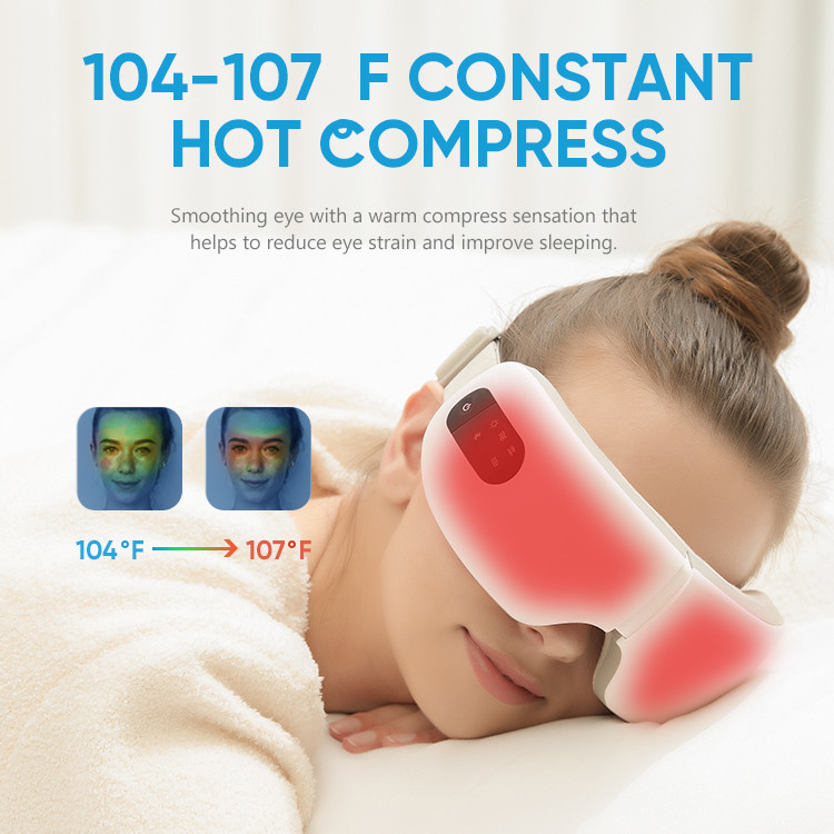 2023 New Trending Products Hot Compress Eye Massager Stress Relief Machine With Adjustable Heat
