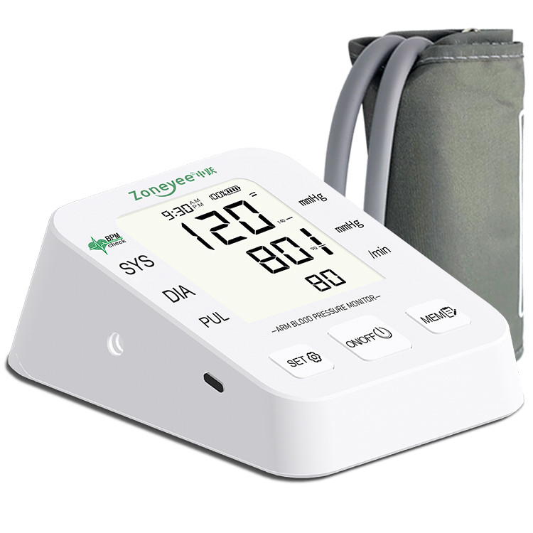 FDA CE Medical Certified Digital LCD Aneroid Sphygmomanometer Upper Arm BP Monitor Big Cuff Blood Pressure Monitor