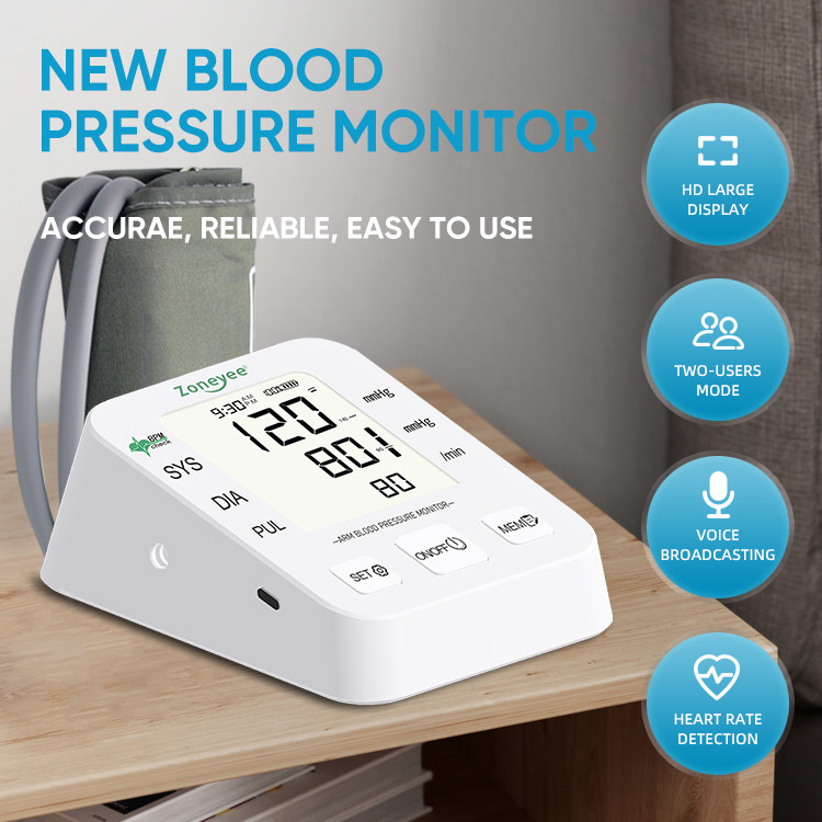 Medical And Home Healthy Electronic Sphygmomanometer Digital LCD Blood Pressure Monitor