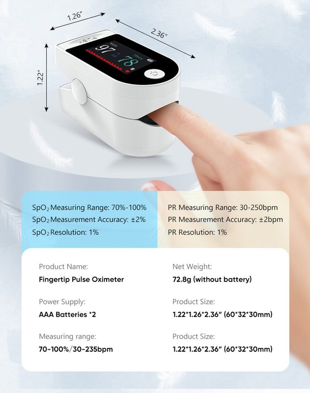 color fingertip pulse oximeter portable oximeter fingertip oximeter price homecare pulse oximeter