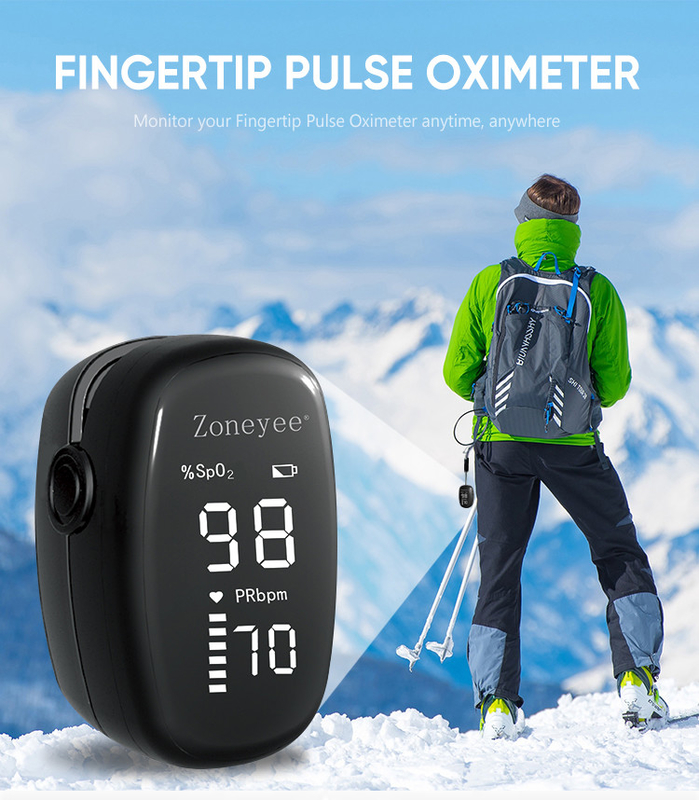Medical Equipment Handheld Pulse Oximeter Blood Oxygen Monitor CE Certificate Testing Monitor Finger Pulse Oximetro