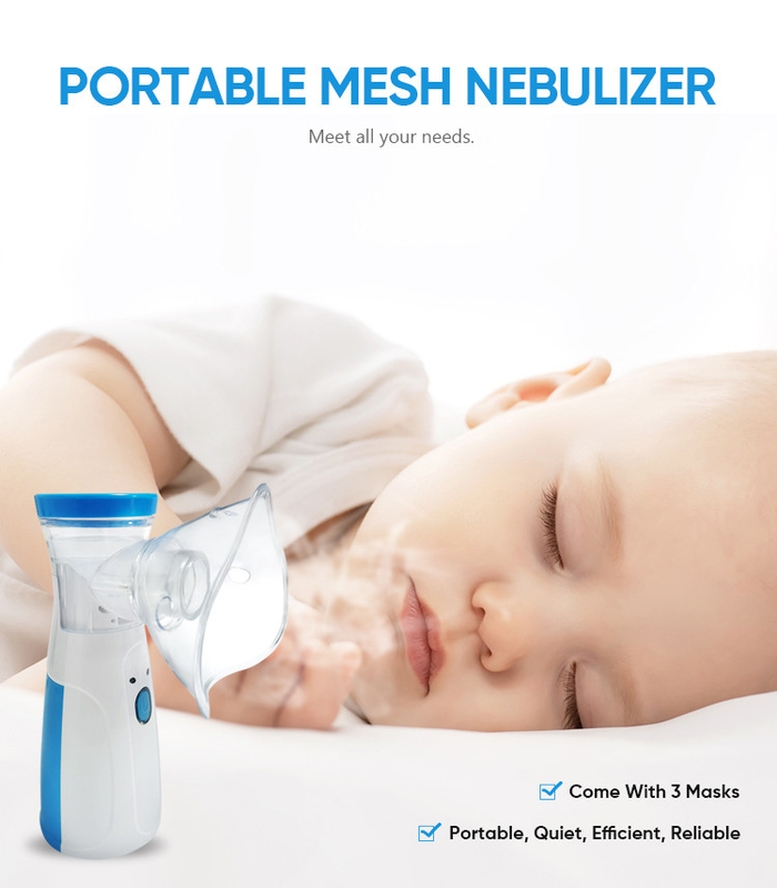 CE ISO Atomizer Portable Nebulizer Machine Mesh Compressor Nebulizer Mini Baby Nebulizadore