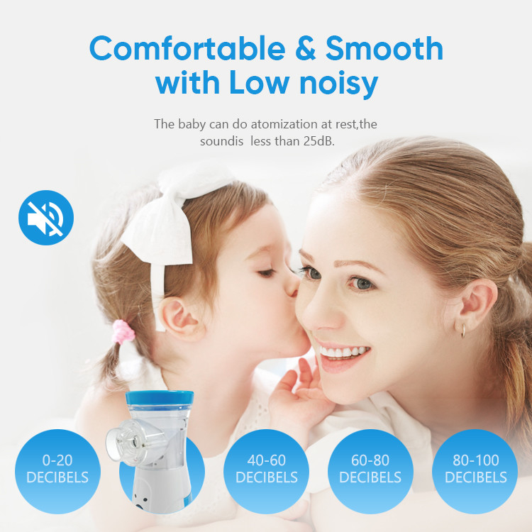 Hot Sale Ultrasonic Portable Handheld Mesh Nebulizer Adult Child Compression Nebulizer