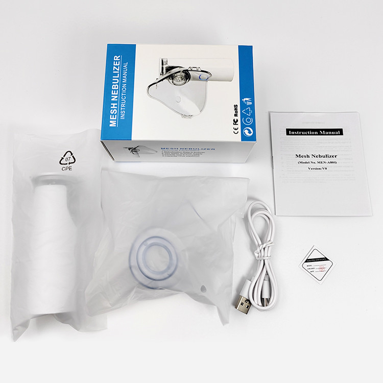 Medical Mesh Nebulizador Portable Hand Held Nebulizer Ultrasonic Inhaler Machine With 3 Masks For Adults And Kids